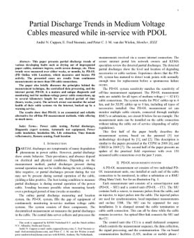 Smart Cable Guard PD trends in MV cables