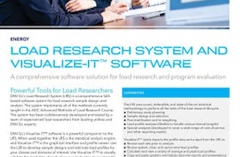 Load research system and software
