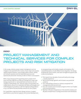 Project management and technical services