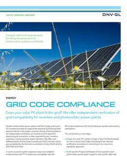 Grid Code Compliance for Solar