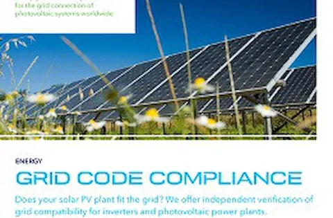 Grid code compliance