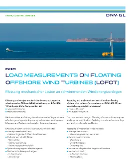 Load measurements on floating offshore wind turbines flyer