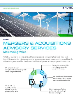 Mergers and acquisitions advisory services