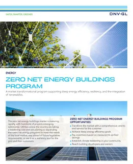 Zero Net Energy buildings program