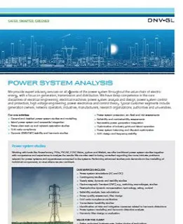 Power system analysis