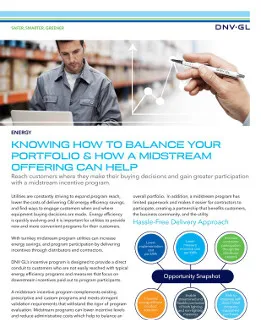 Midstream energy efficiency incentive programs