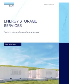 Energy storage services brochure