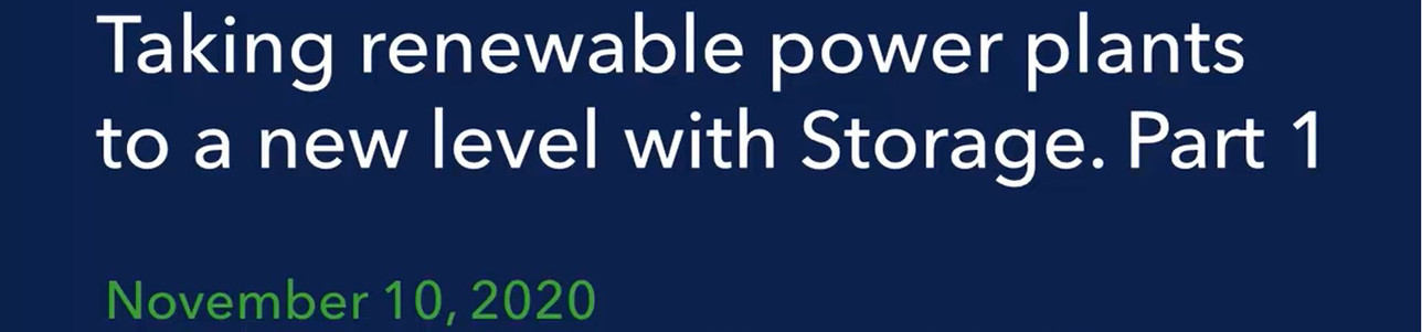 GPM green talks - storage part 1 webinar