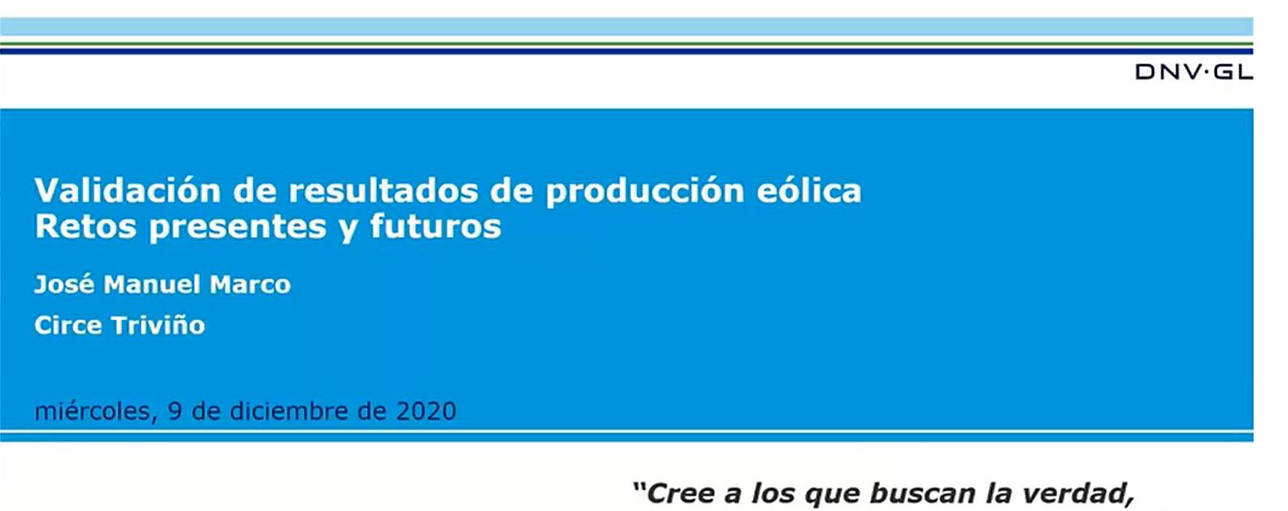 Validacion de resultados de produccion eolica