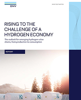 Rising to the challenge of a hydrogen economy (report front cover)