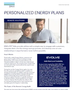 Personalized energy plans flyer