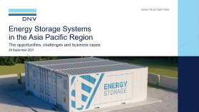 Energy storage systems in the Asia-Pacific region