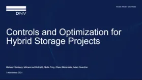 Controls and optimization for hybrid storage projects