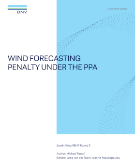 Wind forecasting penalty under PPA