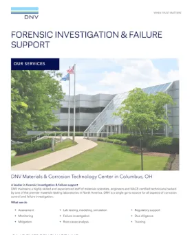 Forensic investigation and failure support