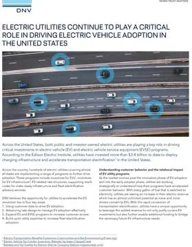 Electric utilities continue to play a critical role in driving electric vehicle adoption in the United States