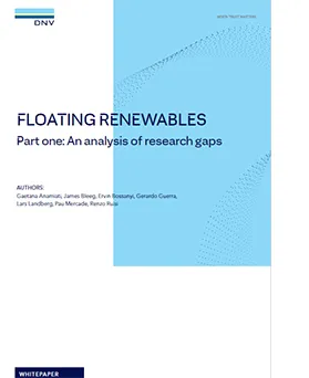 Floating renewables: An analysis of research gaps