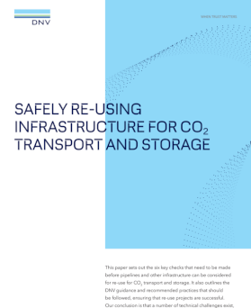 Safely re-using infrastructure for CO2 transport and storage