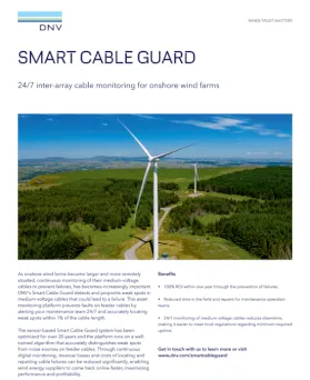 Smart Cable Guard for onshore wind farms