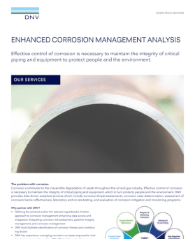 Enhanced corrosion management analysis