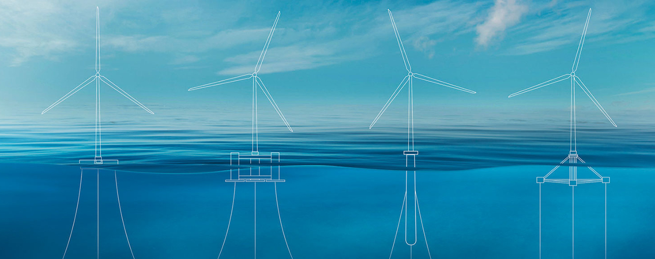 Floating offshore wind (illustration)