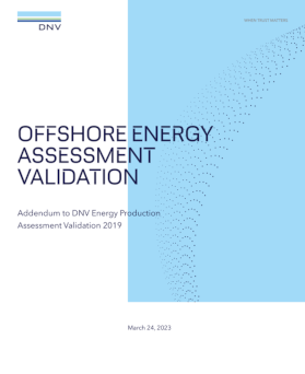 Offshore energy assessment validation - white paper