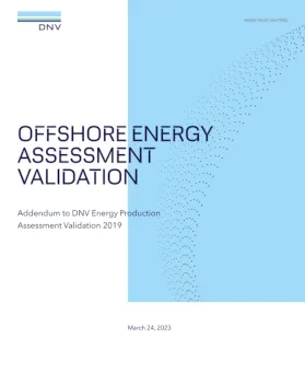 Offshore energy assessment validation - white paper