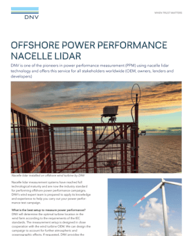 Offshore Power Performance Nacelle Lidar