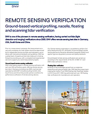 Remote sensing verification