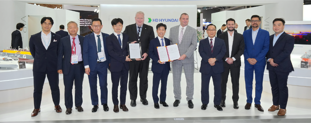 DNV and HD Hyundai award ceremony at Gastech