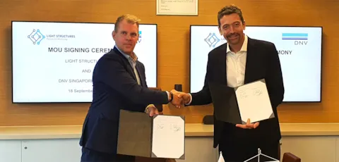 Light Structures and DNV contract signing w.r.t. digital twin services