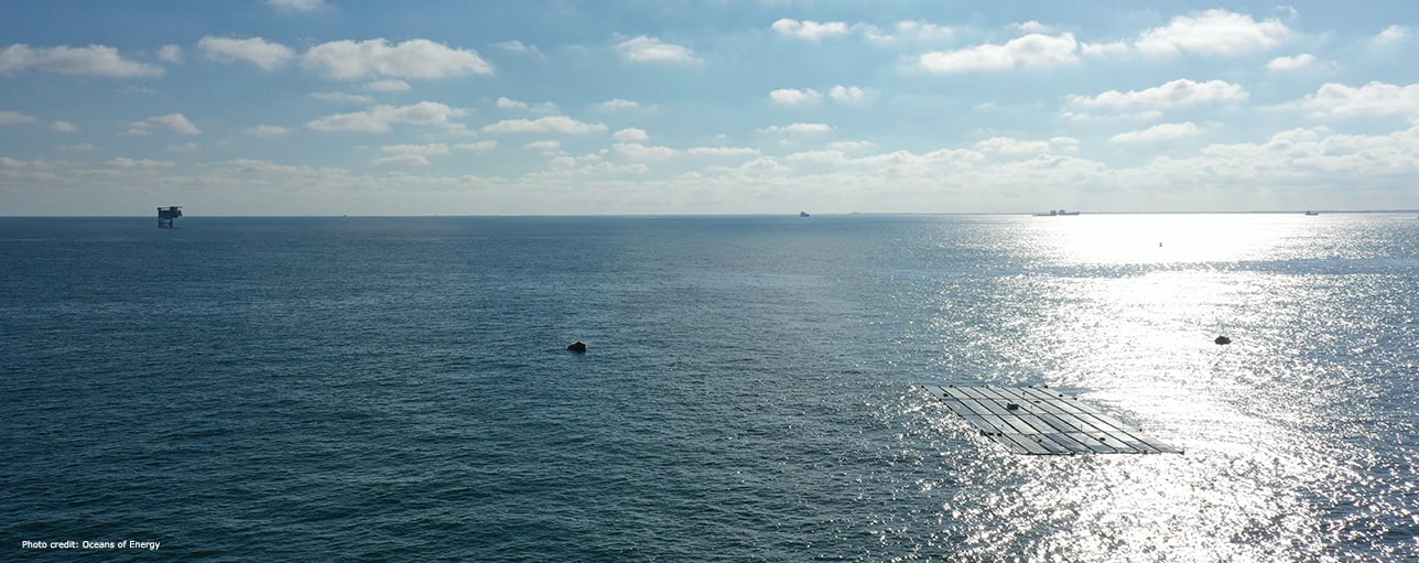 Solar power station float on water