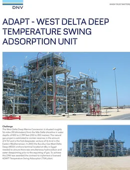 ADAPT - West Delta Deep Temperature Adsorption Swing unit