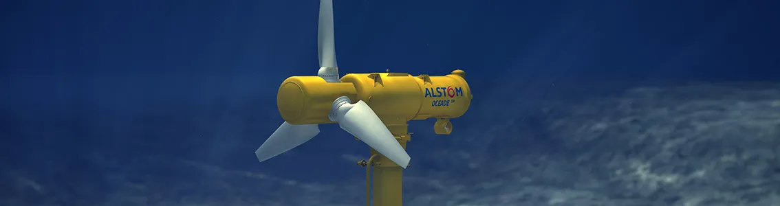 Alstom Oceade tidal turbine