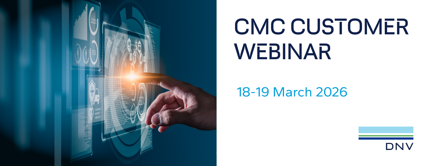 CMC Customer Webinar – Navigating the DNV Portal and understand the DNV certification process