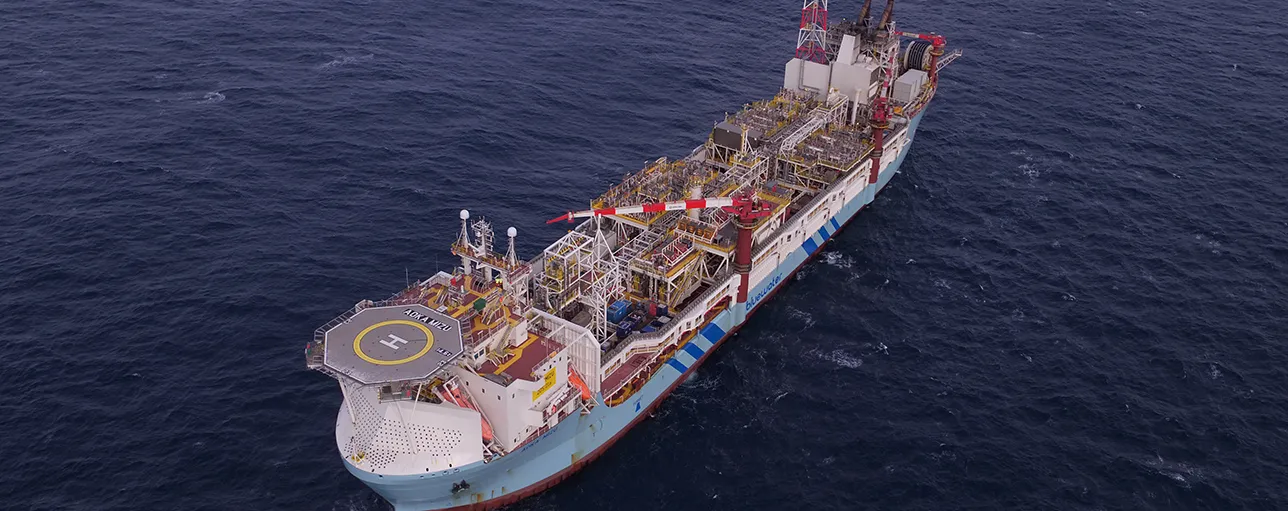 Bluewater’s Aoka Mizu FPSO in operation in the Lancaster field, west of Shetland