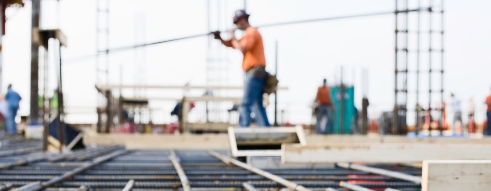 Ironworker prepping rebar