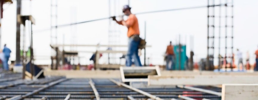 man laying rebarb