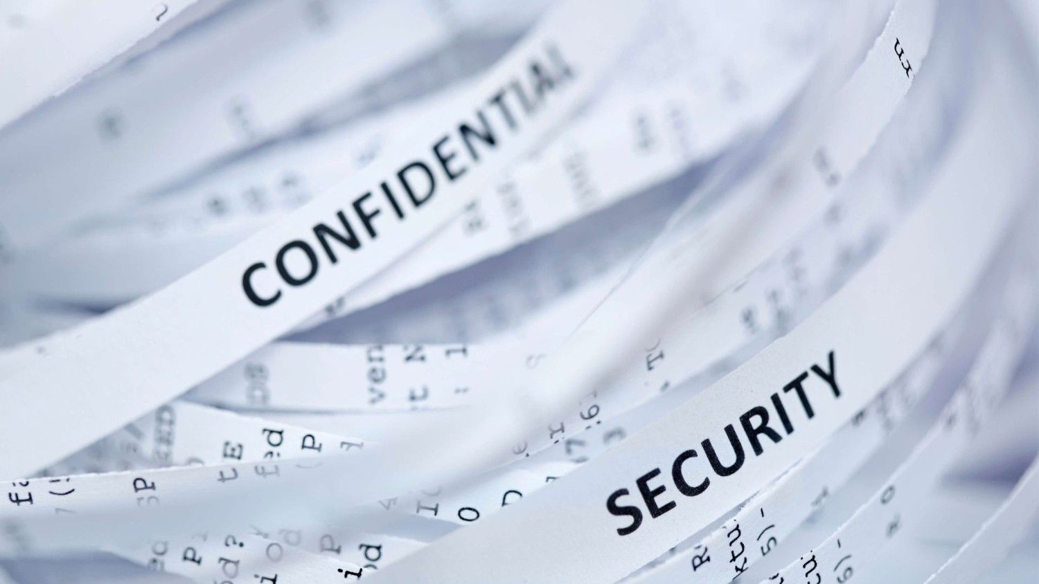 pile of paper confidential security