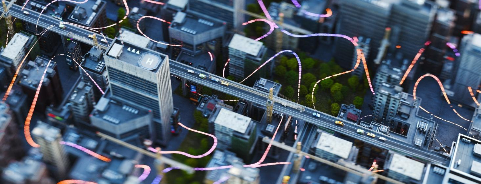 Invisible wireless connections in the city