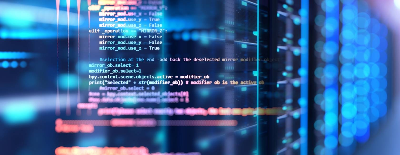 Server room 3D illustrationù