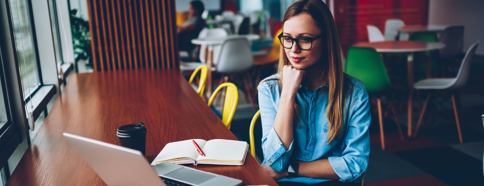 Concentrated young woman
