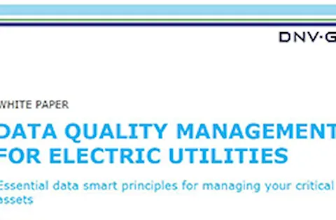 Data quality management for electric utilities