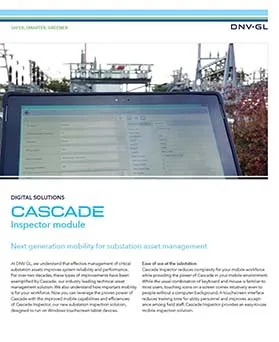 Cascade - Inspector - Next generation mobility for substation asset management software - Flier