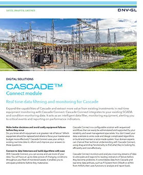 Cascade Connect - Real time data filtering and monitoring for Cascade - Flier