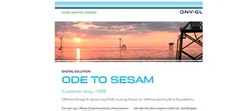 ODE is using Sesam for offshore wind turbine foundations