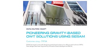 Pioneering gravity-based OWT solutions using Sesam