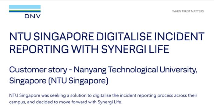 Customer story - Nanyang Technological University, Singapore (NTU Singapore)