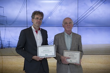 Cigré 2016 award winners Frank de Wild and Wim Boone