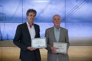 Cigré 2016 award winners Frank de Wild and Wim Boone